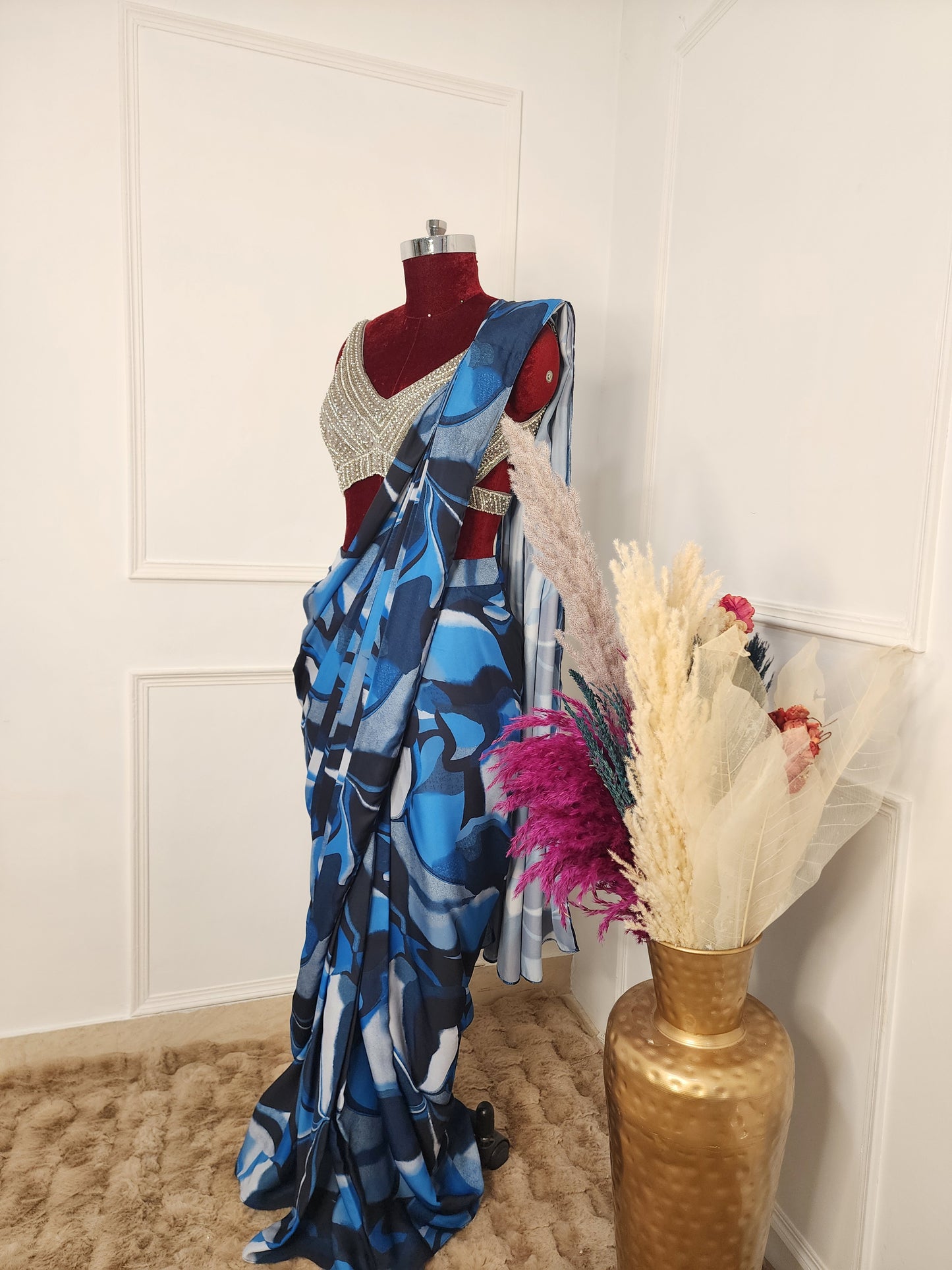 Printed Crepe Saree