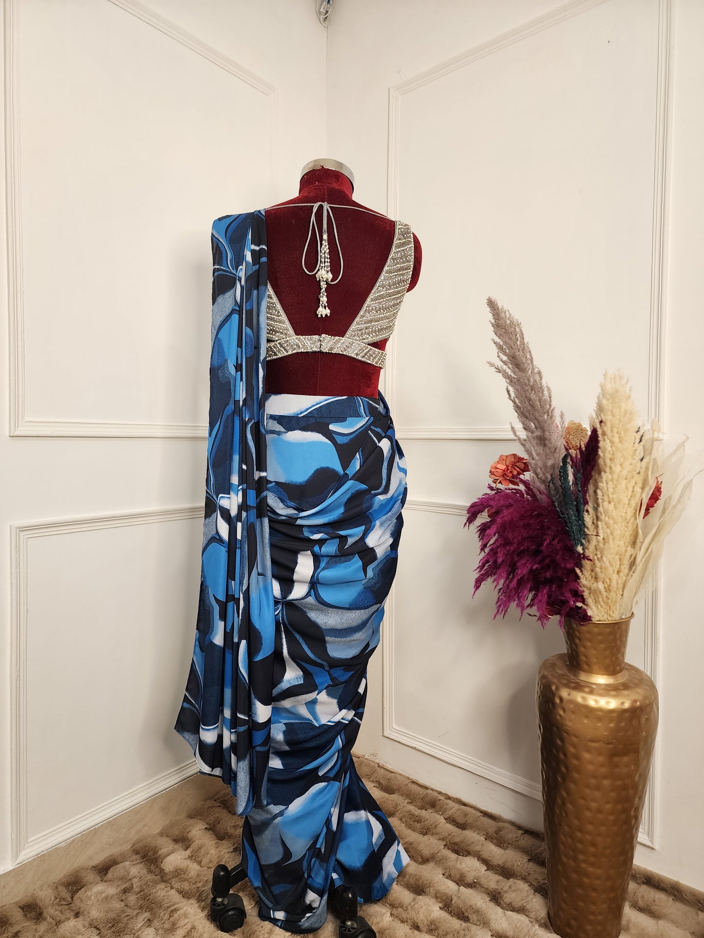 Printed Crepe Saree