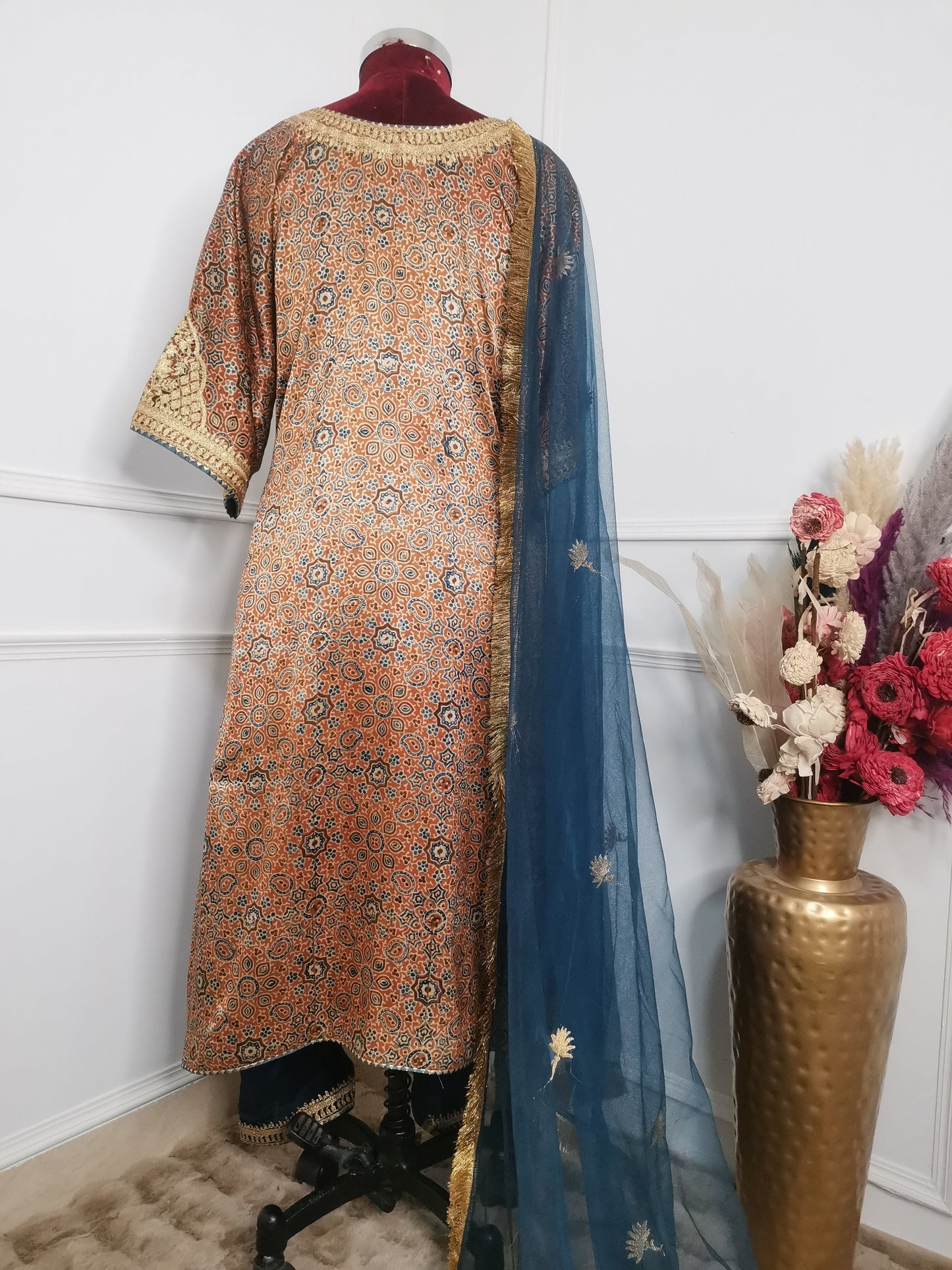 Ajrak Print Kaftan