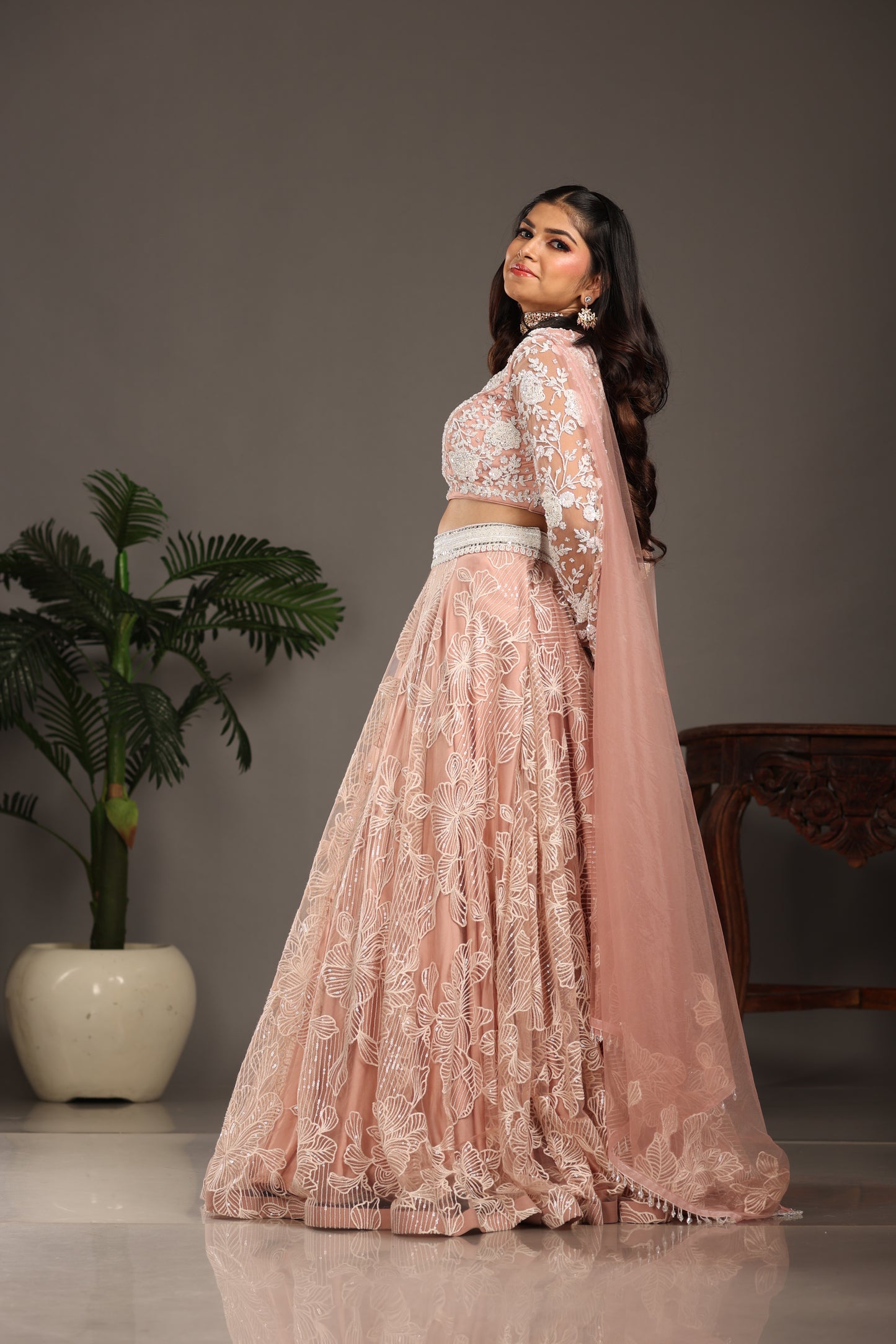 Kaya Pastel Pink Lehenga