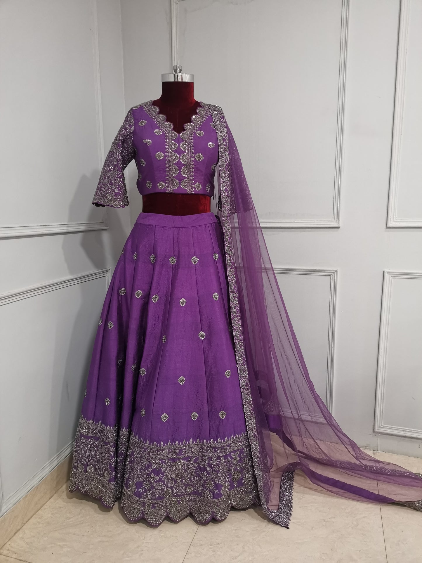 Lavanya Violet lehenga