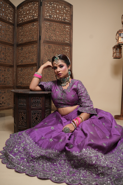 Lavanya Violet lehenga